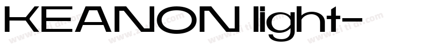 KEANON light字体转换